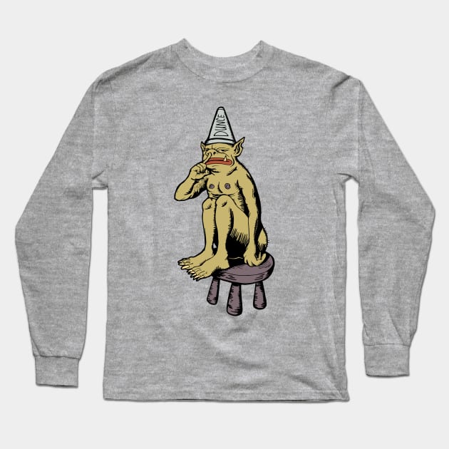 Dunce Goblin Long Sleeve T-Shirt by Koko Ricky